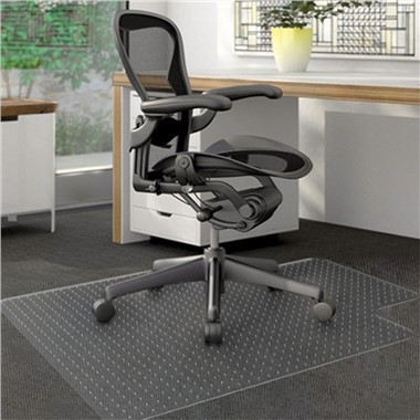 Tapete para silla con forma de labio de PVC de 45" x 53" para alfombras